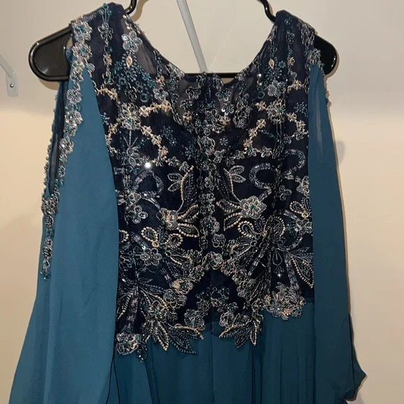 Teal Blue Royal Gown